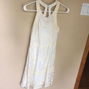 American Eagle Cream Lace Dress